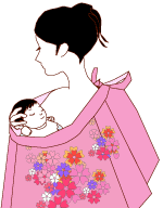 祝い着の着せ方