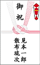 結婚のお祝いののし袋の書き方見本
