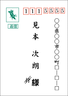 返信の表書き