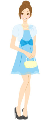 結婚式披露宴の服イラスト画像